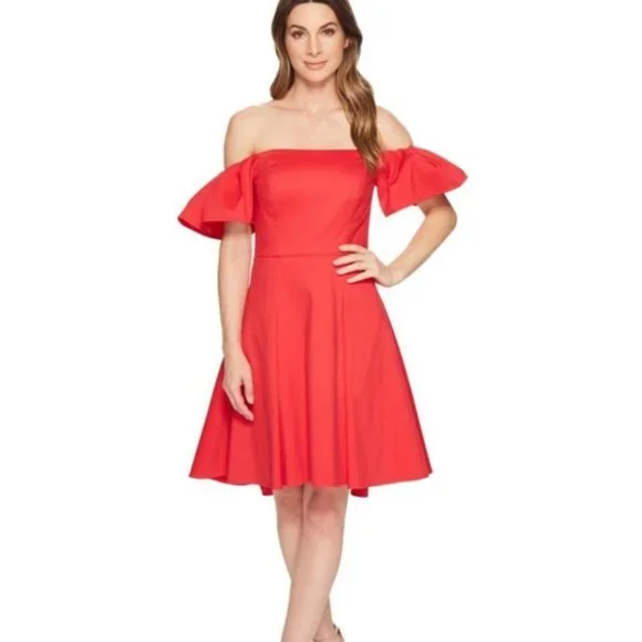 halston heritage dress red Halston Heritage Chiffon Halter Maxi Dress Sz. 16 Red Draped Neck Cocktail Party